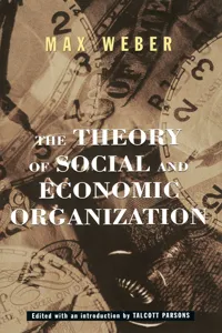 The Theory Of Social And Economic Organization_cover