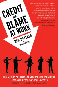 Credit and Blame at Work_cover