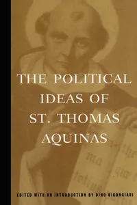 The Political Ideas of St. Thomas Aquinas_cover