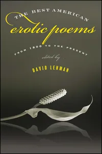 The Best American Erotic Poems_cover