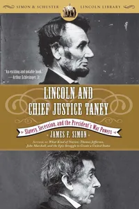 Lincoln and Chief Justice Taney_cover