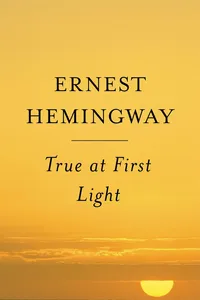 True at First Light_cover