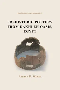 Prehistoric Pottery from Dakhleh Oasis, Egypt_cover