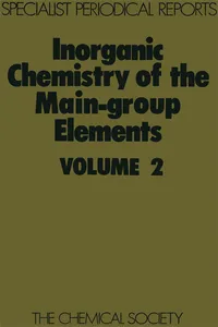 Inorganic Chemistry of the Main-Group Elements_cover