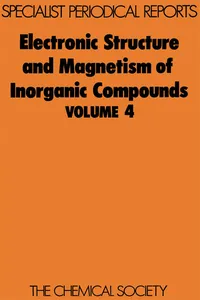 Electronic Structure and Magnetism of Inorganic Compounds_cover