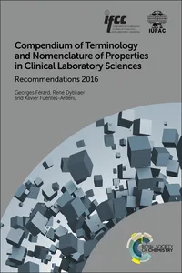 Compendium of Terminology and Nomenclature of Properties in Clinical Laboratory Sciences_cover