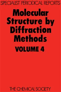 Molecular Structure by Diffraction Methods_cover