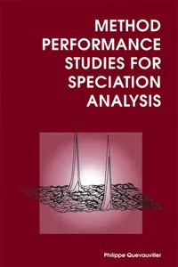 Method Performance Studies for Speciation Analysis_cover