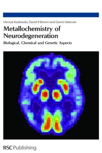 Metallochemistry of Neurodegeneration_cover