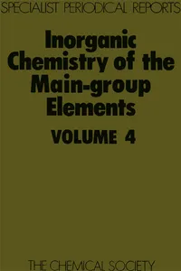 Inorganic Chemistry of the Main-Group Elements_cover