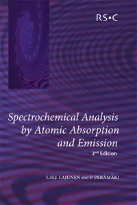 Spectrochemical Analysis by Atomic Absorption and Emission_cover