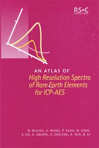 An Atlas of High Resolution Spectra of Rare Earth Elements for ICP-AES_cover