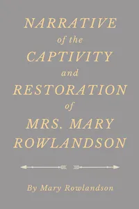 Narrative of the Captivity and Restoration of Mrs. Mary Rowlandson_cover