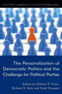 The Personalization of Democratic Politics and the Challenge for Political Parties_cover