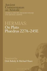 Hermias: On Plato Phaedrus 227A–245E_cover