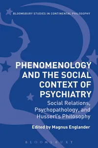 Phenomenology and the Social Context of Psychiatry_cover