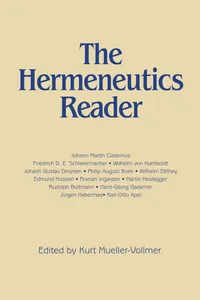 Hermeneutics Reader_cover