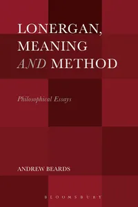 Lonergan, Meaning and Method_cover