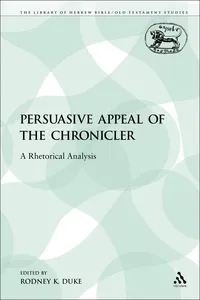 The Persuasive Appeal of the Chronicler_cover