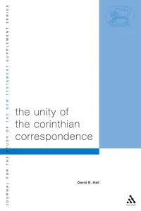 Unity of Corinthian Correspondence_cover