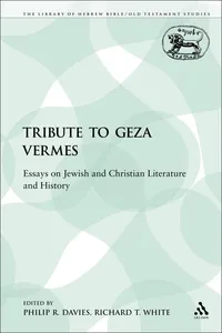 A Tribute to Geza Vermes_cover