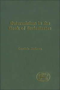 Determinism in the Book of Ecclesiastes_cover