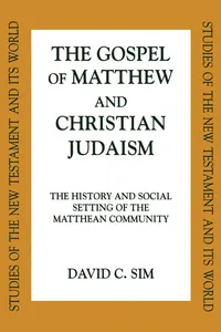 The Gospel of Matthew and Christian Judaism_cover