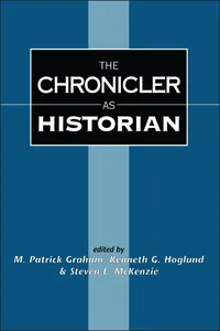 The Chronicler as Historian_cover