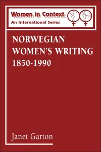 Norwegian Women's Writing 1850-1990_cover