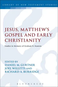 Jesus, Matthew's Gospel and Early Christianity_cover