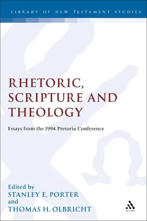 Rhetoric, Scripture and Theology