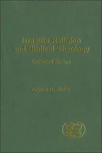 Israelite Religion and Biblical Theology_cover