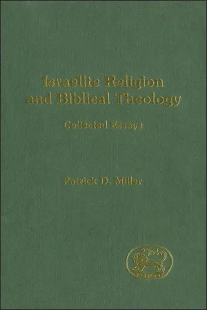 Israelite Religion and Biblical Theology