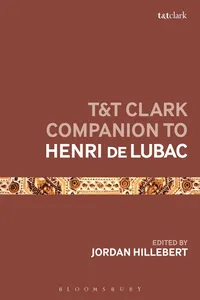 T&T Clark Companion to Henri de Lubac_cover