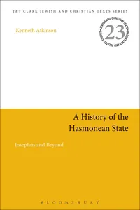 A History of the Hasmonean State_cover