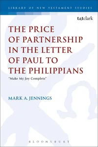The Price of Partnership in the Letter of Paul to the Philippians_cover