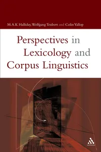 Lexicology and Corpus Linguistics_cover