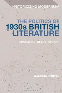 The Politics of 1930s British Literature_cover