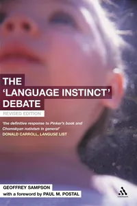 The 'Language Instinct' Debate_cover