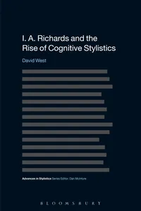 I. A. Richards and the Rise of Cognitive Stylistics_cover