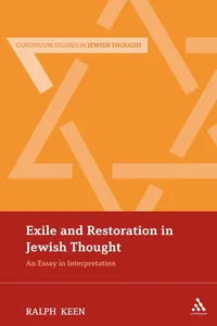 Exile and Restoration in Jewish Thought_cover