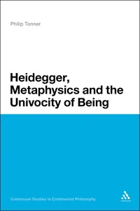 Heidegger, Metaphysics and the Univocity of Being_cover