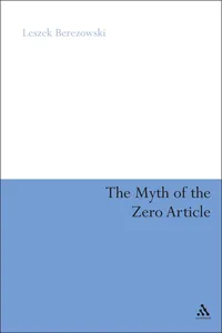 The Myth of the Zero Article_cover