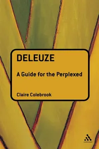 Deleuze: A Guide for the Perplexed_cover