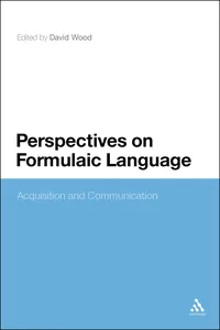 Perspectives on Formulaic Language_cover
