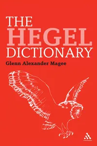 The Hegel Dictionary_cover