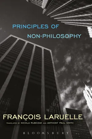 Principles of Non-Philosophy