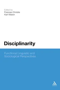 Disciplinarity: Functional Linguistic and Sociological Perspectives_cover