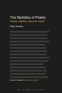 The Stylistics of Poetry_cover