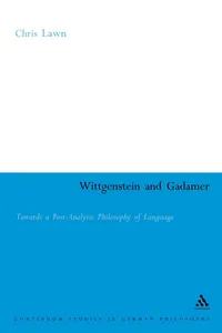 Wittgenstein and Gadamer_cover